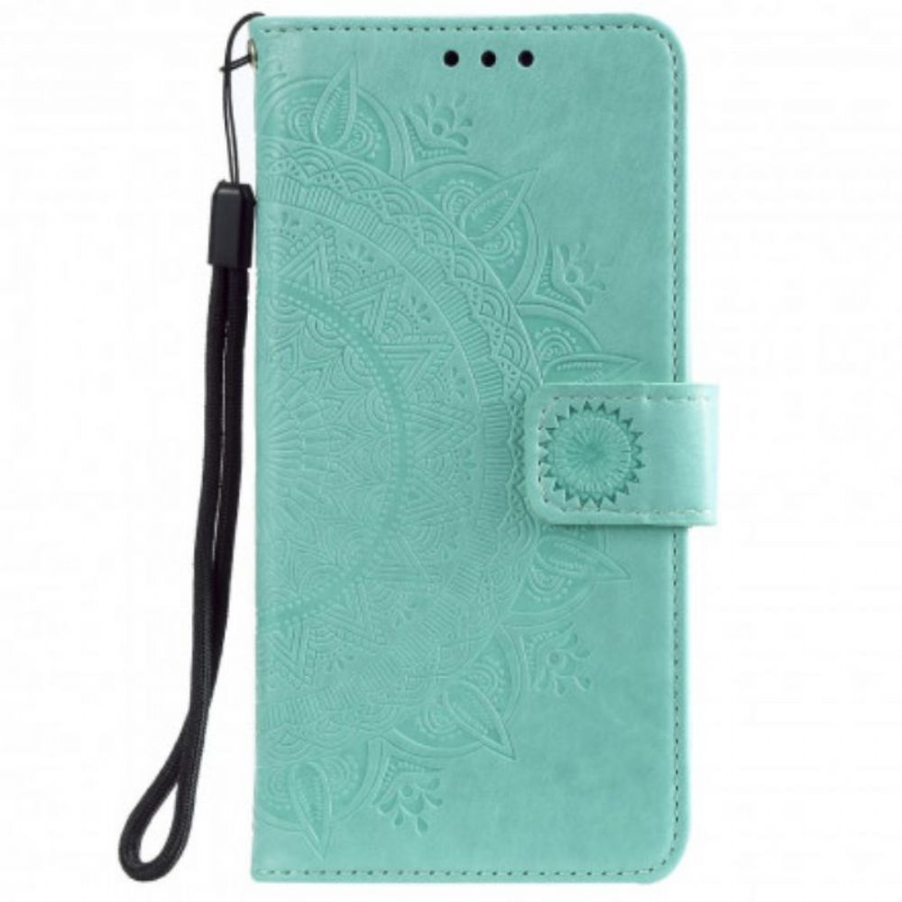 Folio-hoesje voor Poco M3 Pro 5G Zon Mandala