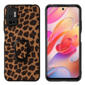 Telefoonhoesje voor Poco M3 Pro 5G Leopard Ring-ondersteuning