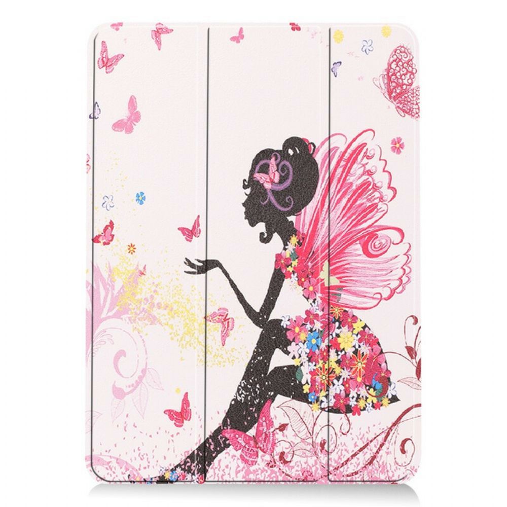 Bescherming Hoesje voor iPad Air (2022) Bloemen Fairy Faux Leather