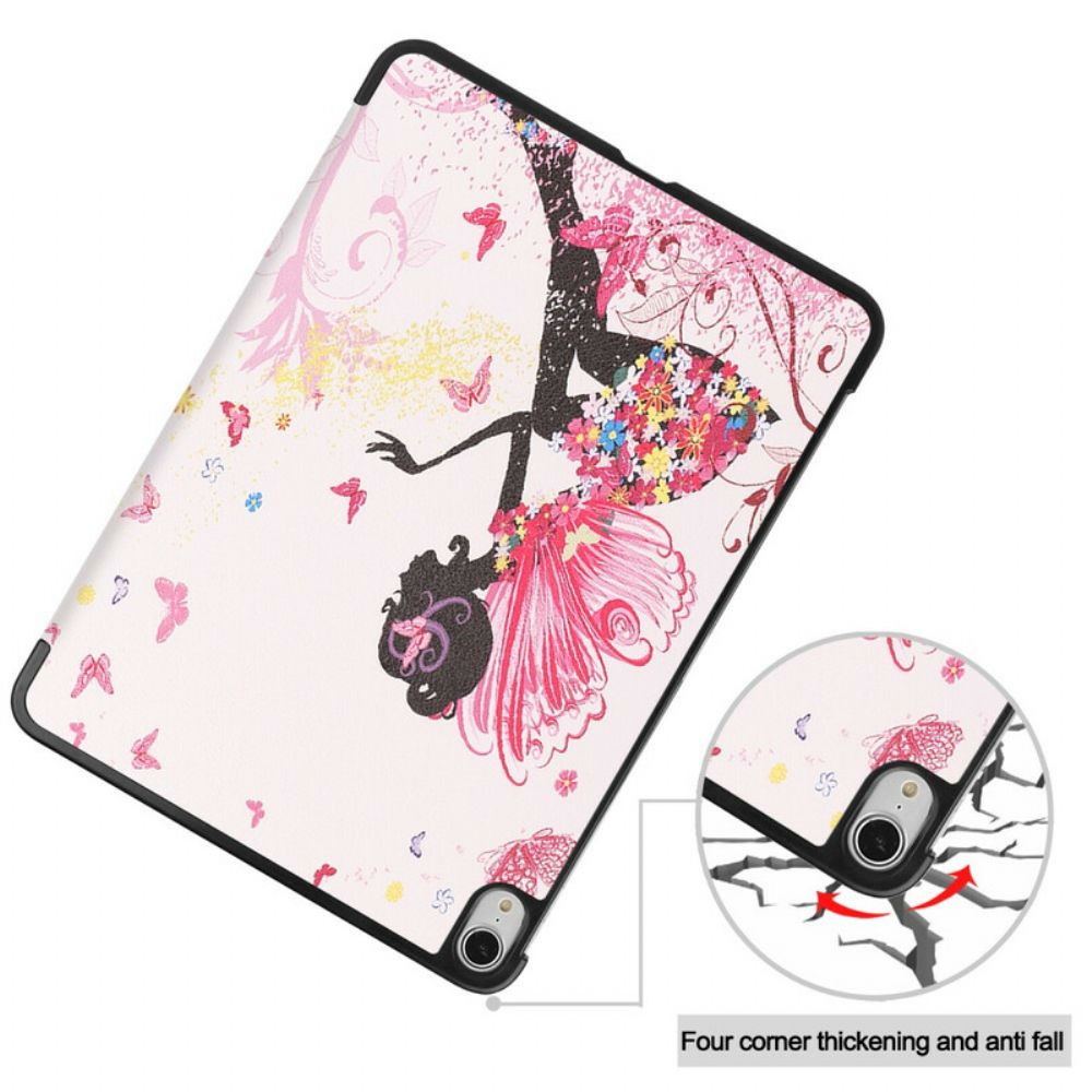 Bescherming Hoesje voor iPad Air (2022) Bloemen Fairy Faux Leather