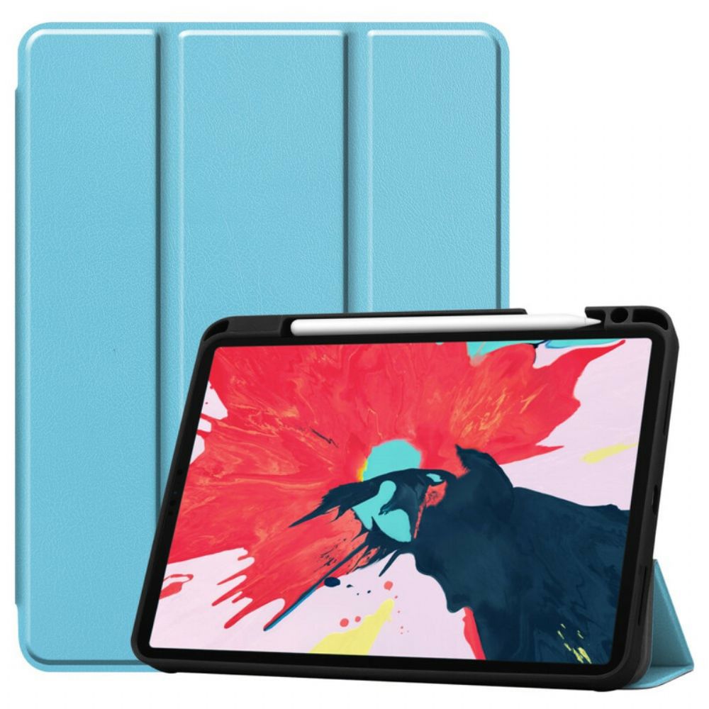 Bescherming Hoesje voor iPad Air (2022) Tri Fold Potlood Houder