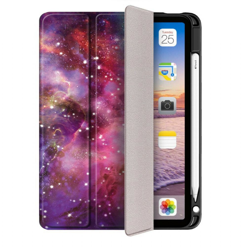 Bescherming Hoesje voor iPad Air (2022) Universe Stylus Houder