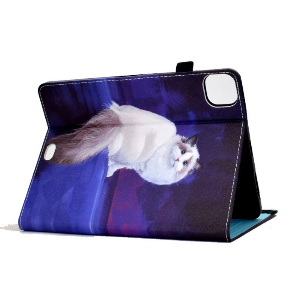 Cover voor iPad Air (2022) Witte Kat