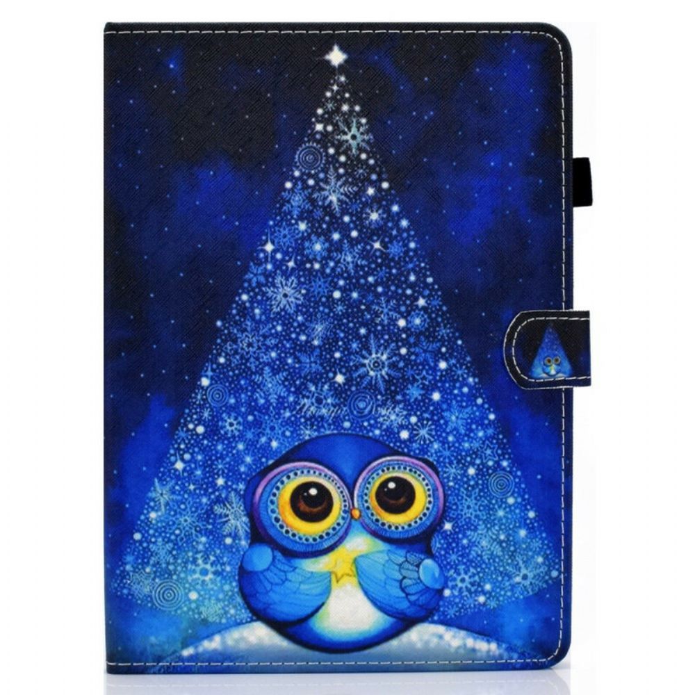 Flip Case voor iPad Air (2022) Blauwe Uil