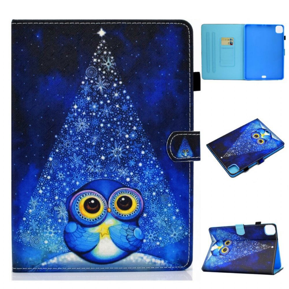 Flip Case voor iPad Air (2022) Blauwe Uil