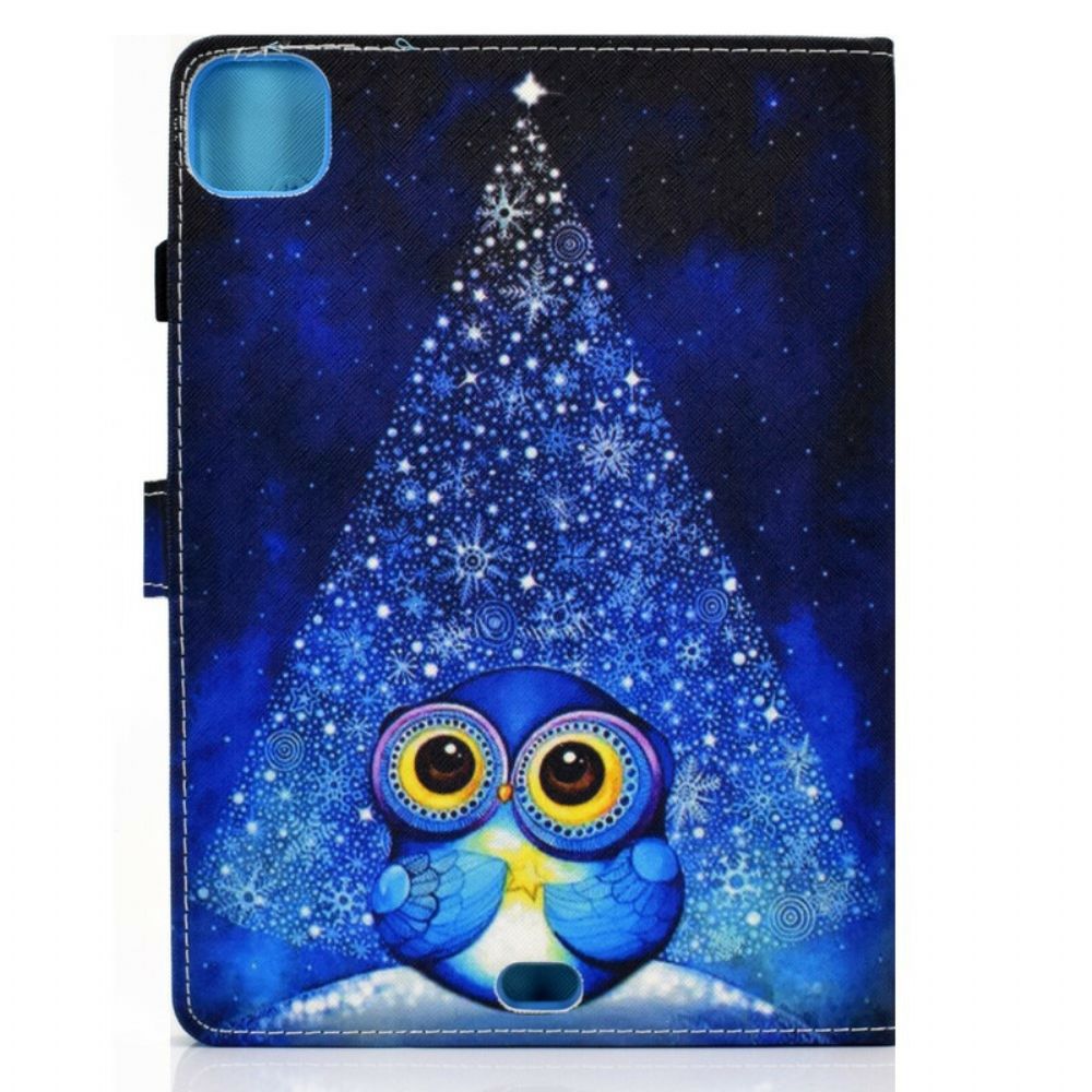 Flip Case voor iPad Air (2022) Blauwe Uil