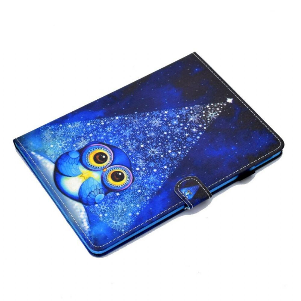 Flip Case voor iPad Air (2022) Blauwe Uil