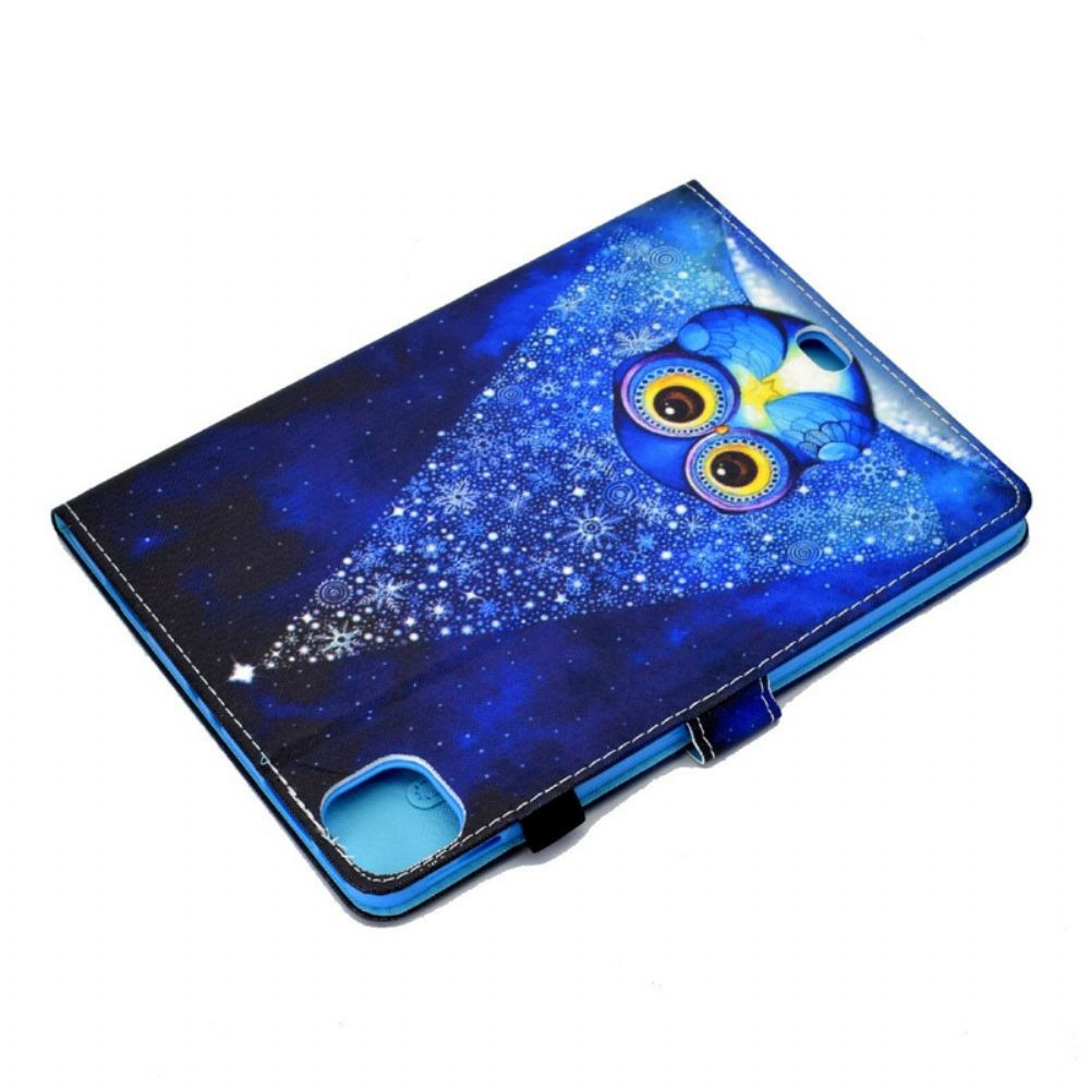 Flip Case voor iPad Air (2022) Blauwe Uil