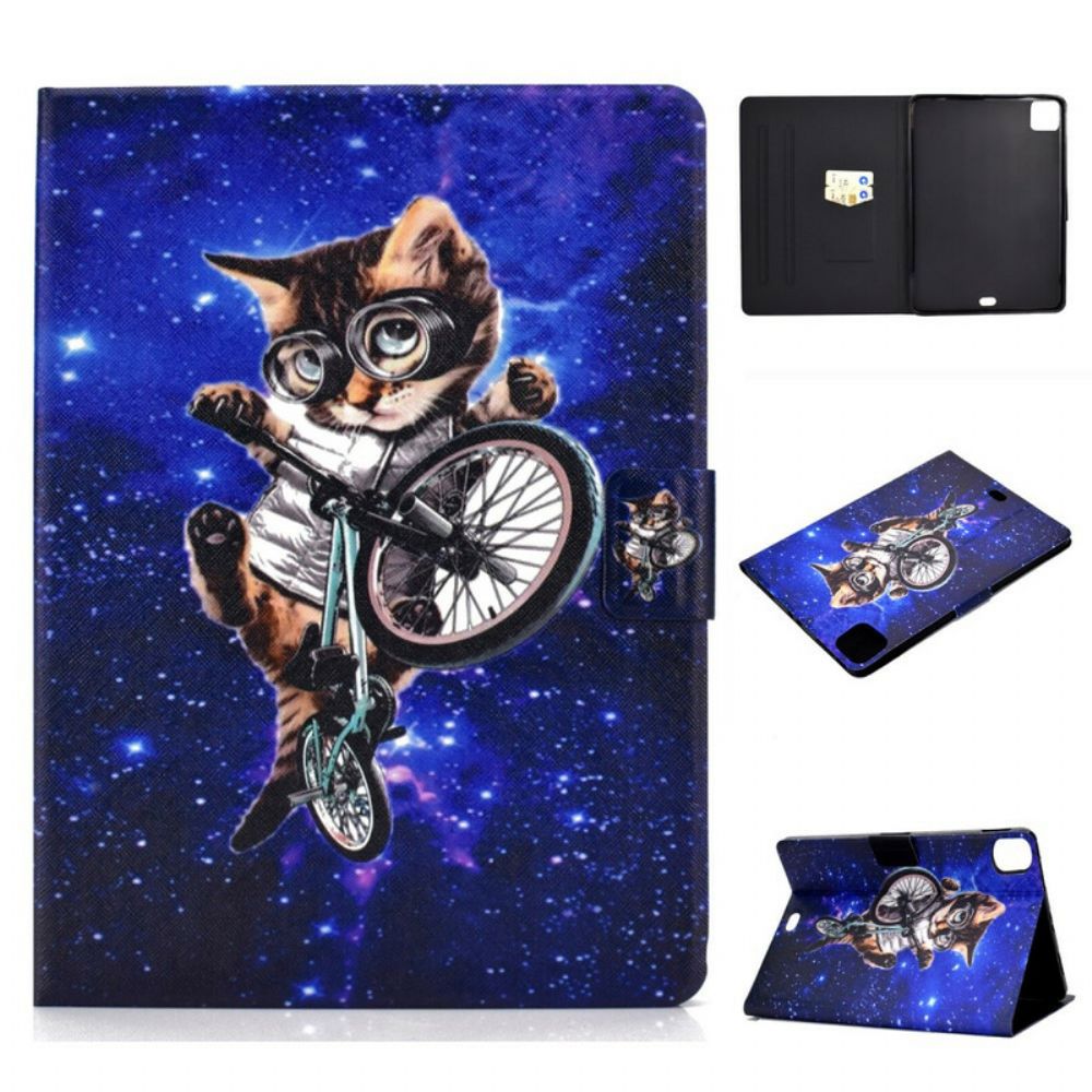 Flip Case voor iPad Air (2022) Cyclo-kat