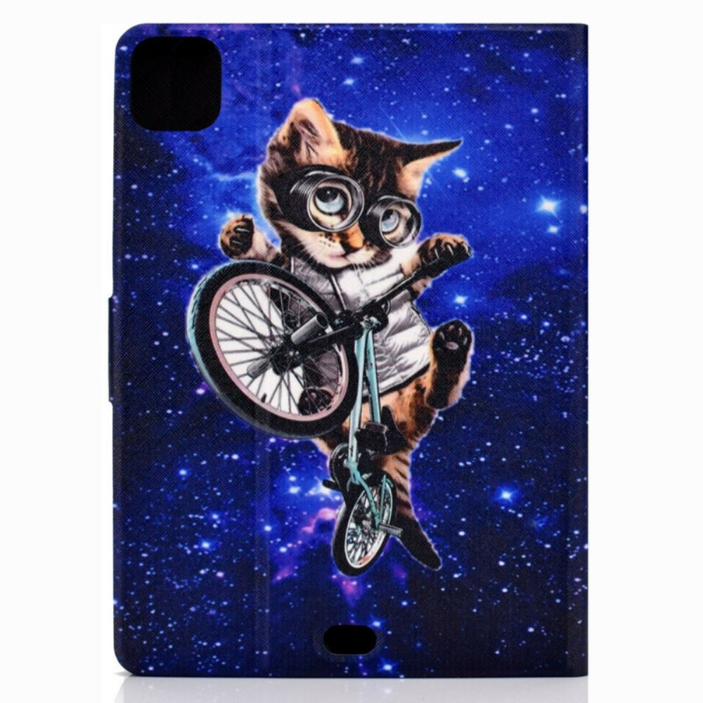 Flip Case voor iPad Air (2022) Cyclo-kat