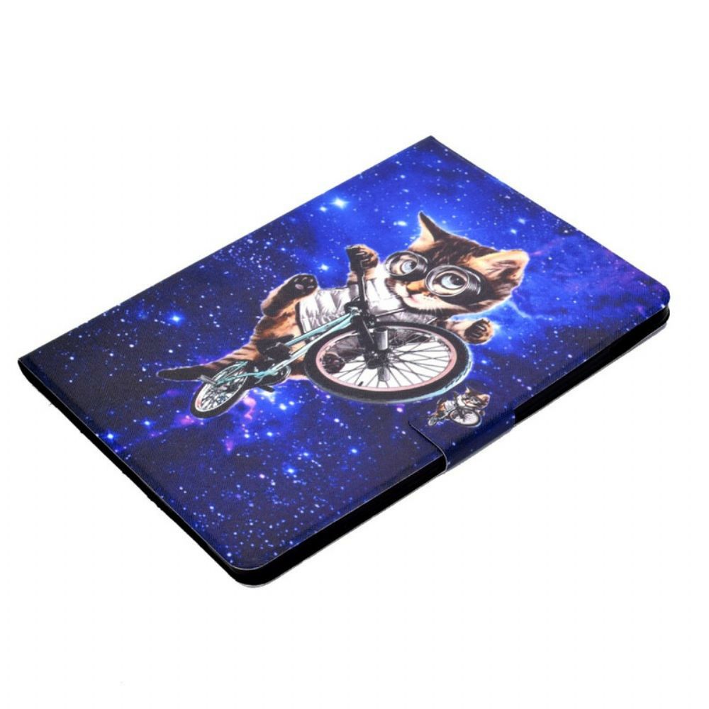 Flip Case voor iPad Air (2022) Cyclo-kat