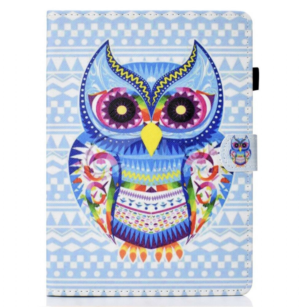 Flip Case voor iPad Air (2022) Uil Kunst