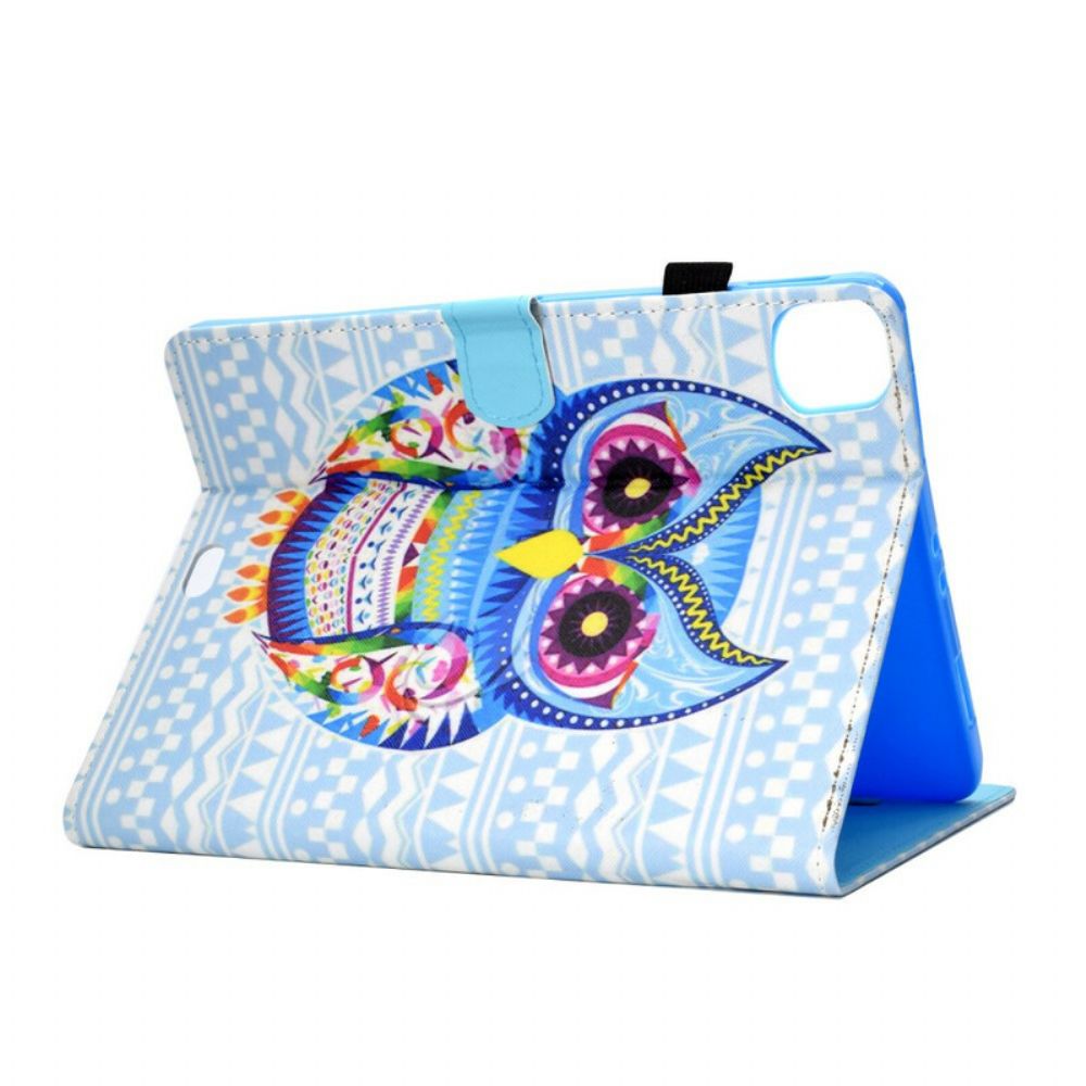 Flip Case voor iPad Air (2022) Uil Kunst