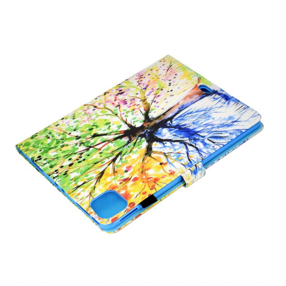 Folio-hoesje voor iPad Air (2022) Aquarel Boom