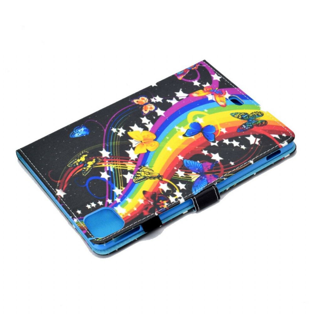 Folio-hoesje voor iPad Air (2022) Regenboogvlinders