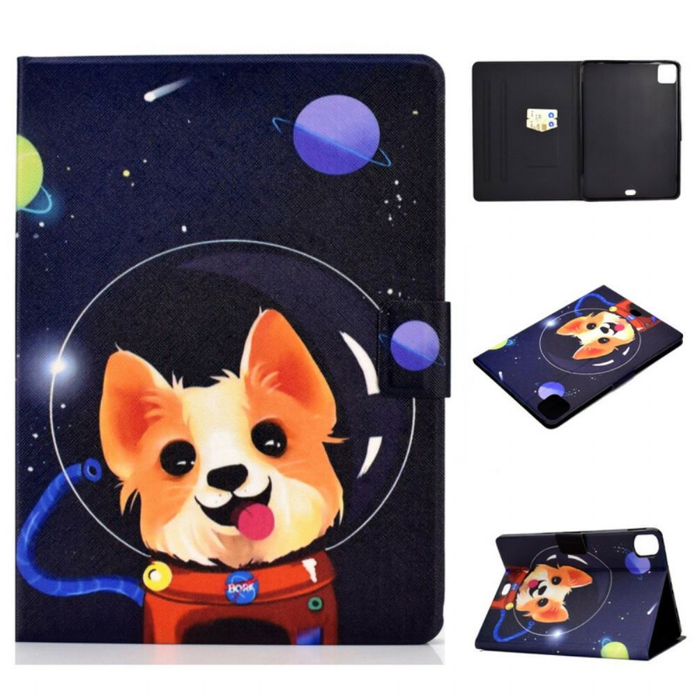 Leren Hoesje voor iPad Air (2022) Cosmo-hond