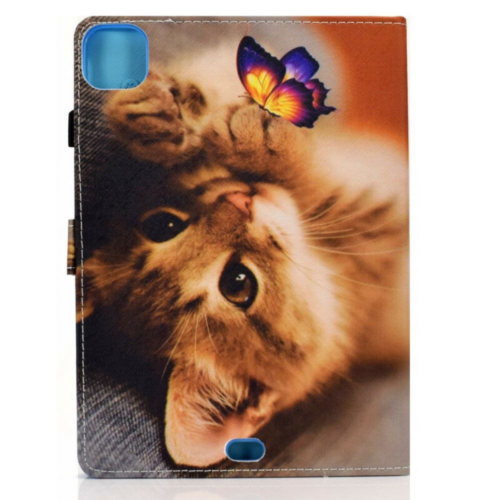 Leren Hoesje voor iPad Air (2022) Mijn Kitten En Vlinder