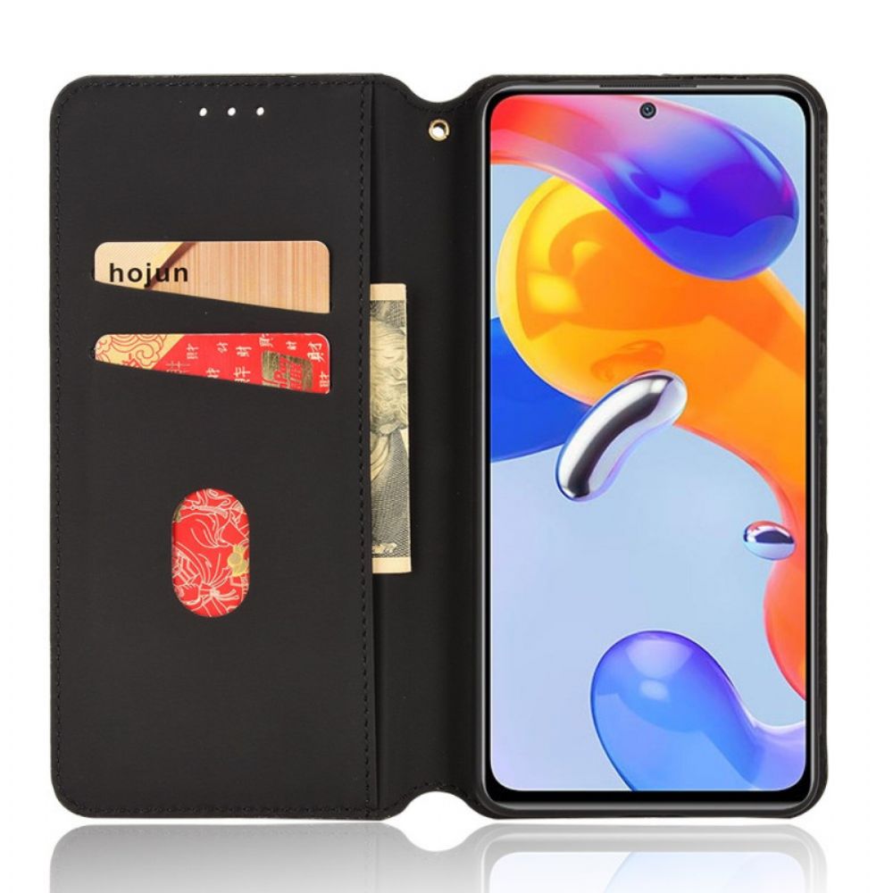 Bescherming Hoesje voor Xiaomi Redmi Note 11 Pro 4G / 5G Folio-hoesje 3d Diamanten Leereffect