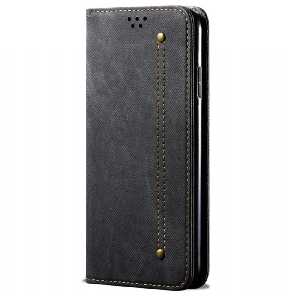 Bescherming Hoesje voor Xiaomi Redmi Note 11 Pro 4G / 5G Folio-hoesje Denim Stof