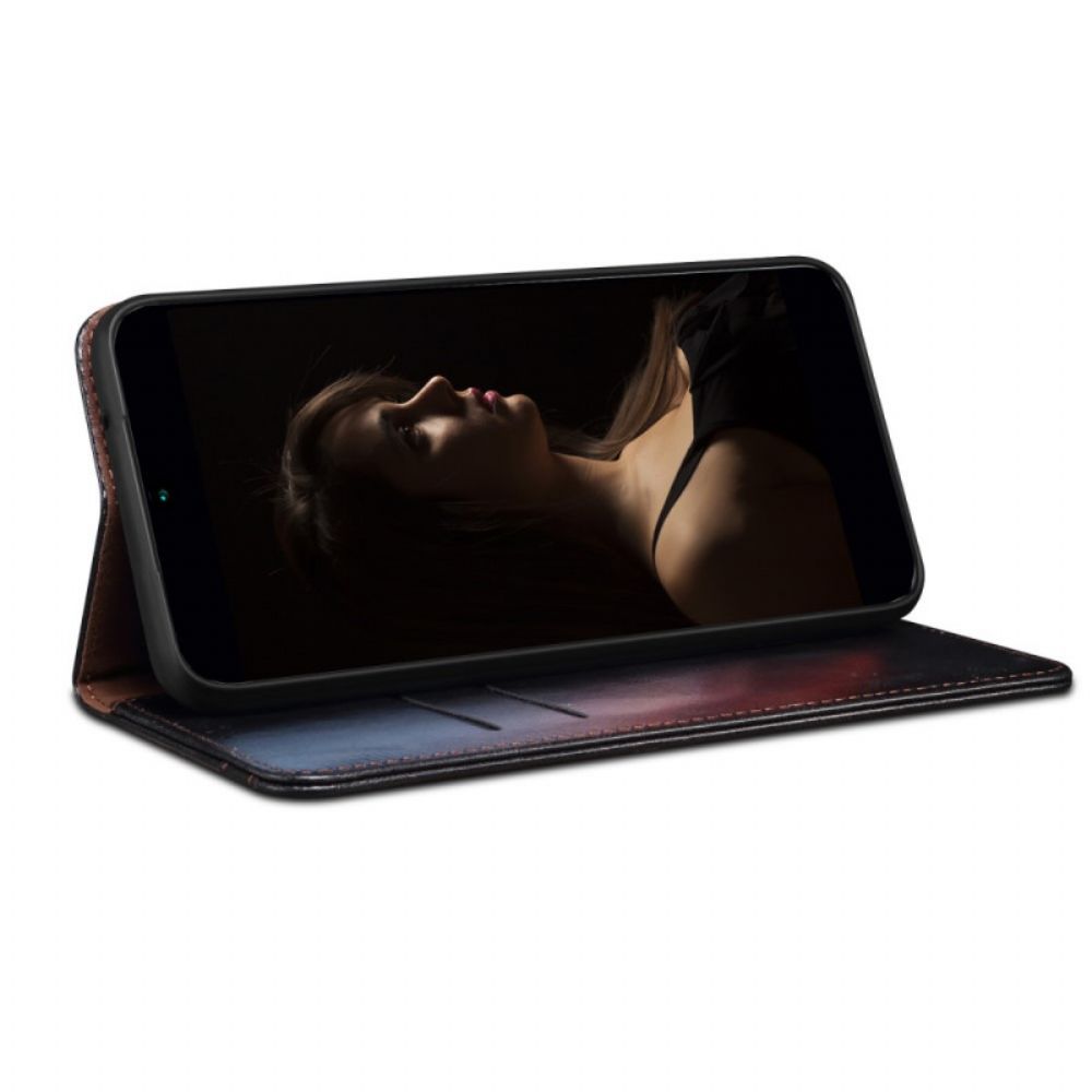 Bescherming Hoesje voor Xiaomi Redmi Note 11 Pro 4G / 5G Folio-hoesje Gewaxt Kunstleer