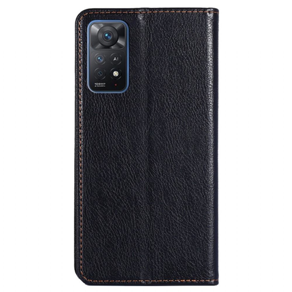 Bescherming Hoesje voor Xiaomi Redmi Note 11 Pro 4G / 5G Folio-hoesje Kunstleer Stiksels