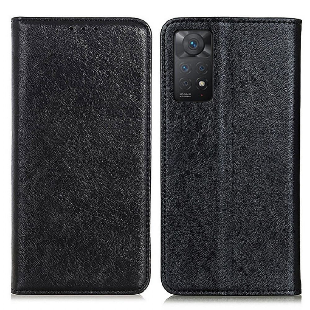 Bescherming Hoesje voor Xiaomi Redmi Note 11 Pro 4G / 5G Folio-hoesje Ledertextuur