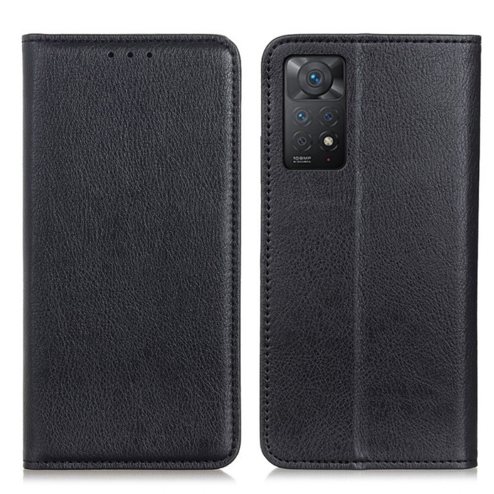 Bescherming Hoesje voor Xiaomi Redmi Note 11 Pro 4G / 5G Folio-hoesje Litchi Splitleer