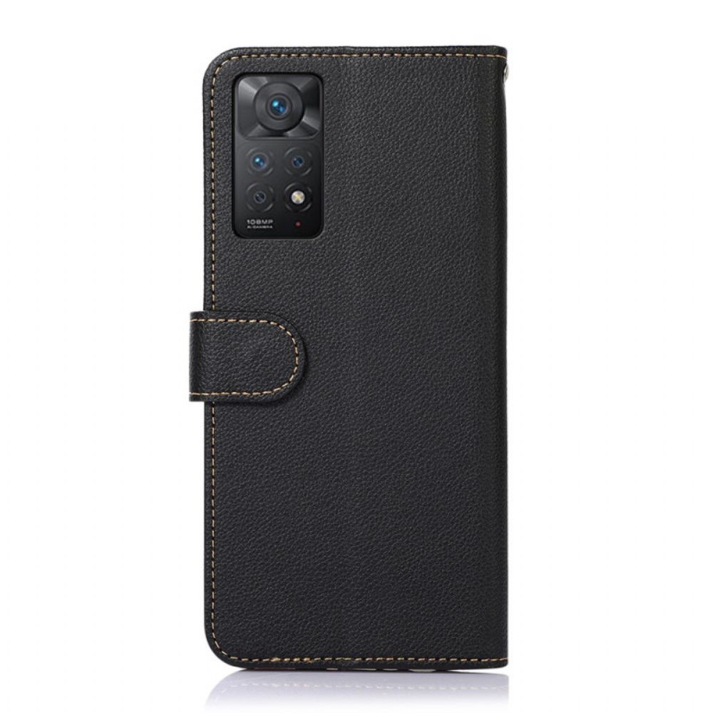 Flip Case voor Xiaomi Redmi Note 11 Pro 4G / 5G Liche-stijl Rfid Khazneh