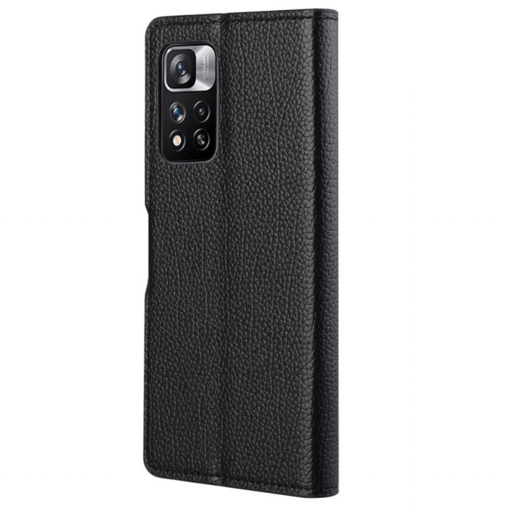 Flip Case voor Xiaomi Redmi Note 11 Pro 4G / 5G Litchi Graan