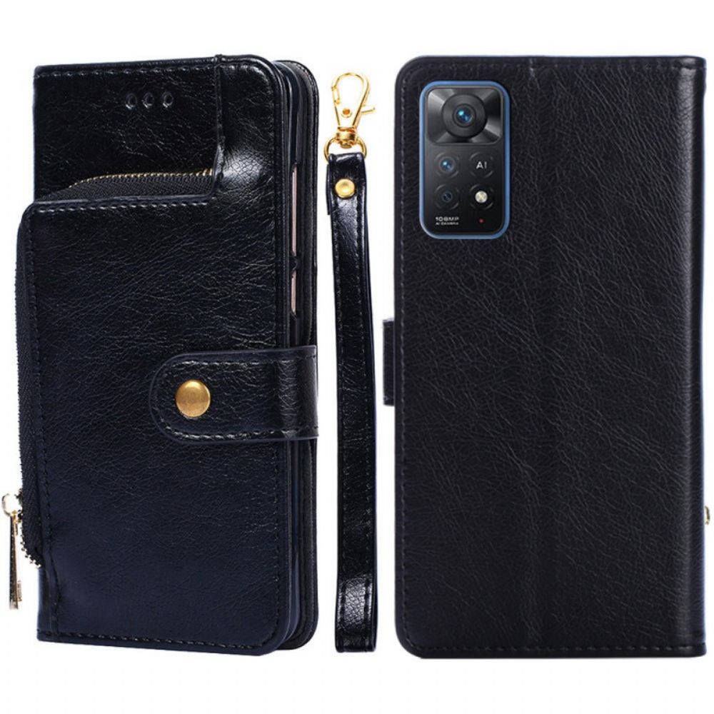 Flip Case voor Xiaomi Redmi Note 11 Pro 4G / 5G Portemonnee En Lanyard Aan De Voorkant