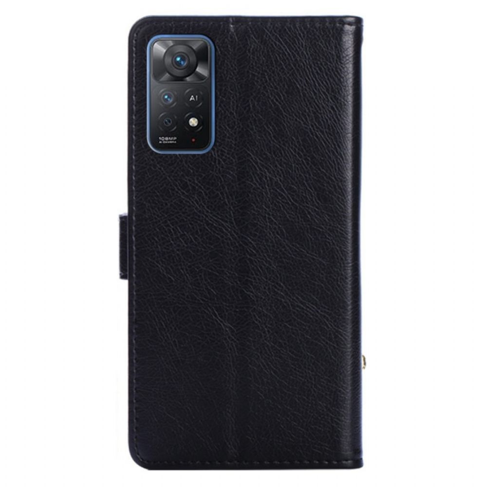 Flip Case voor Xiaomi Redmi Note 11 Pro 4G / 5G Portemonnee En Lanyard Aan De Voorkant