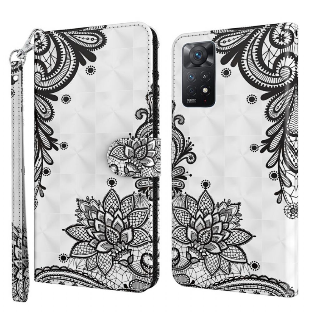 Folio-hoesje voor Xiaomi Redmi Note 11 Pro 4G / 5G Chique Kant