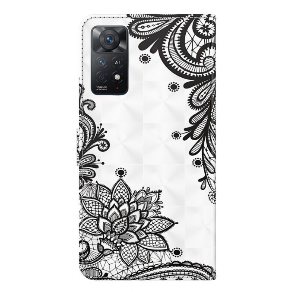 Folio-hoesje voor Xiaomi Redmi Note 11 Pro 4G / 5G Chique Kant