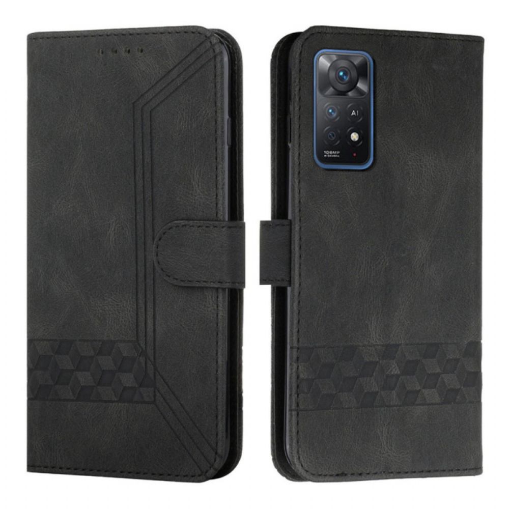 Folio-hoesje voor Xiaomi Redmi Note 11 Pro 4G / 5G Fries Leereffect