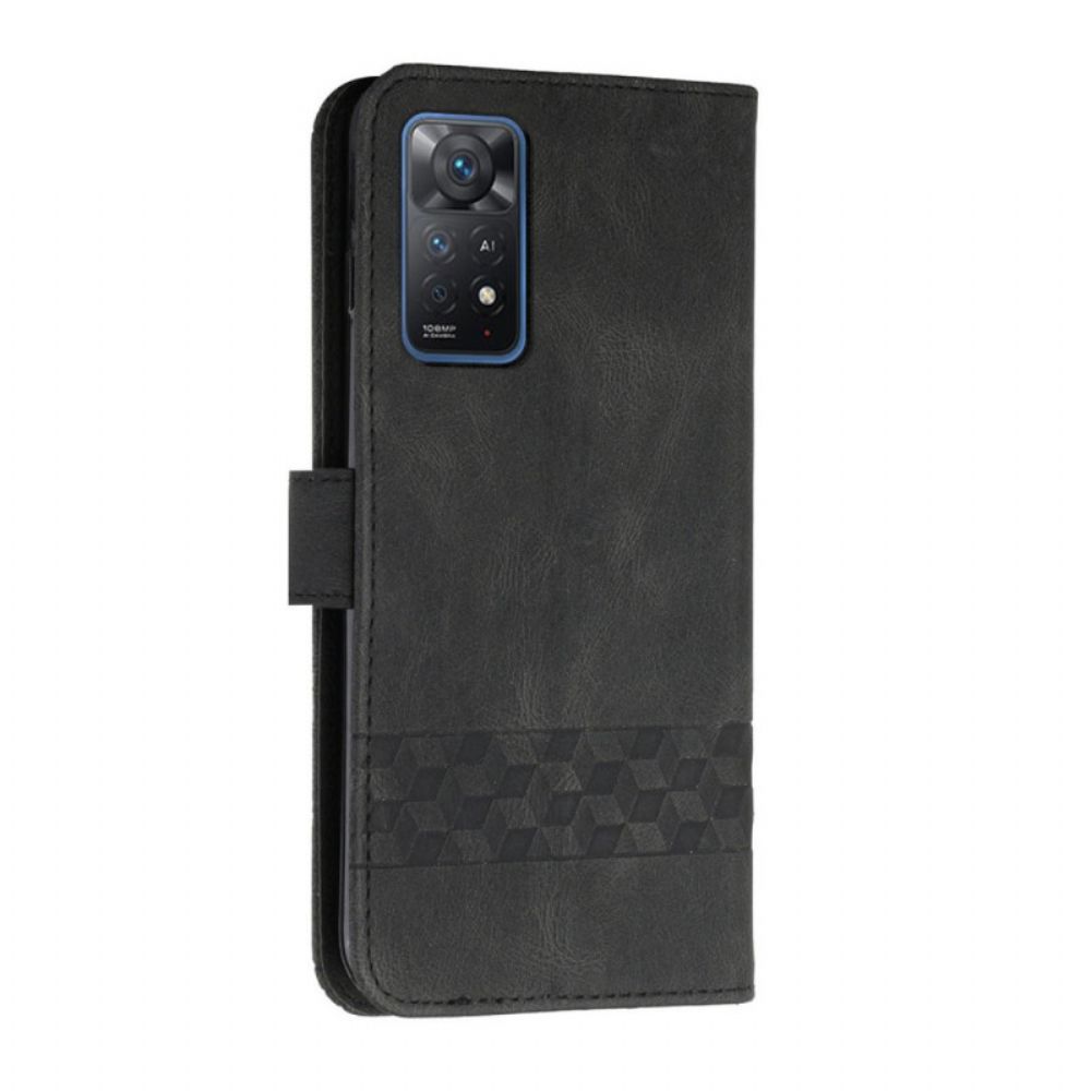 Folio-hoesje voor Xiaomi Redmi Note 11 Pro 4G / 5G Fries Leereffect