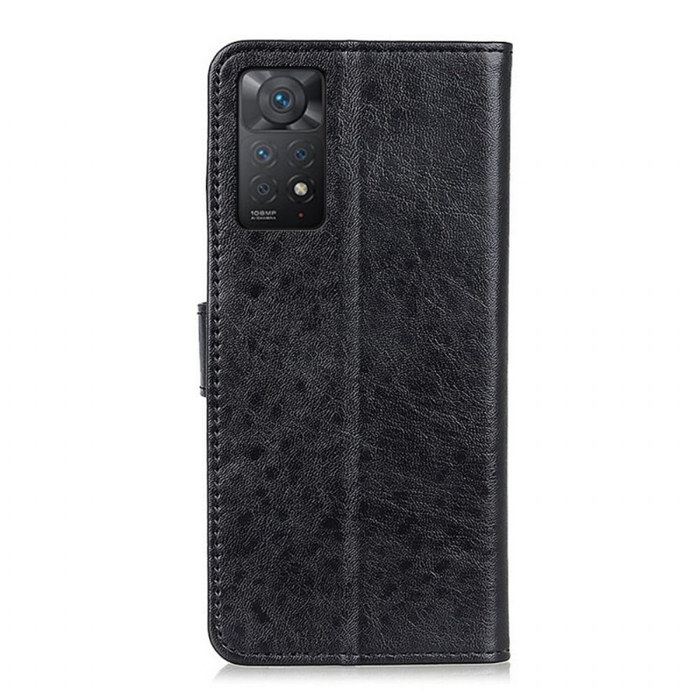 Folio-hoesje voor Xiaomi Redmi Note 11 Pro 4G / 5G Getextureerd Kunstleer