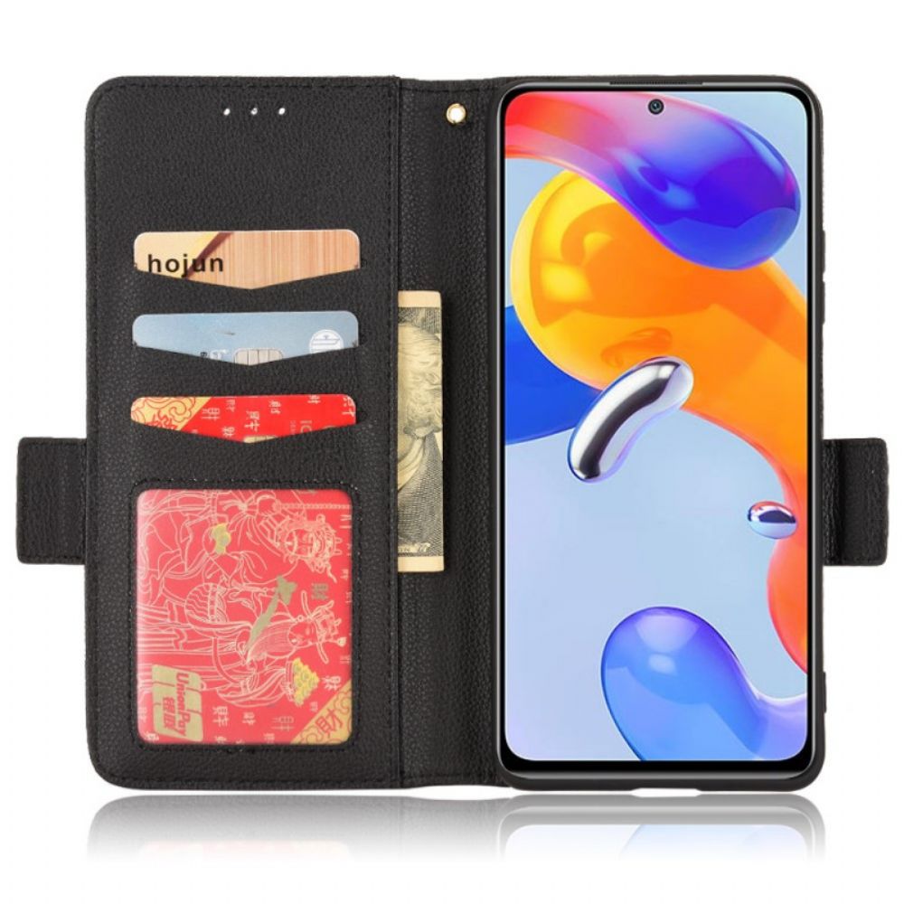 Folio-hoesje voor Xiaomi Redmi Note 11 Pro 4G / 5G Kunstleer Lychee