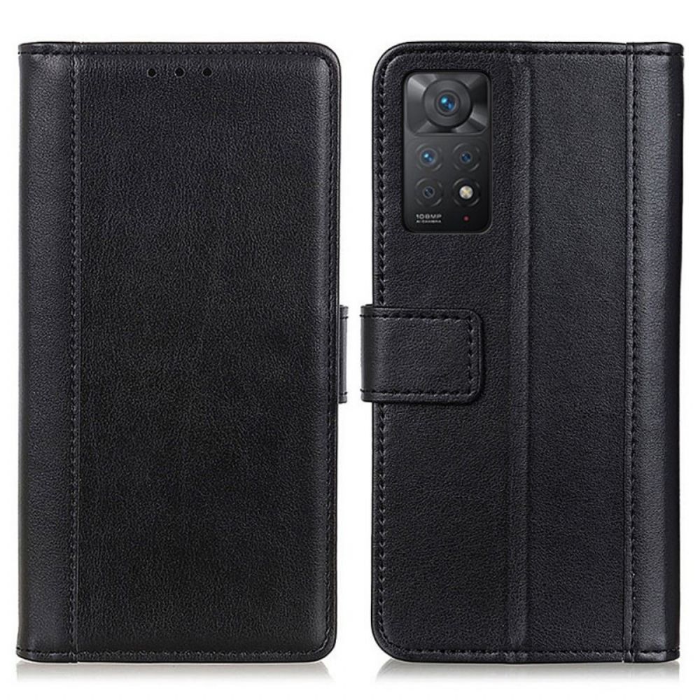 Folio-hoesje voor Xiaomi Redmi Note 11 Pro 4G / 5G Leerstijl