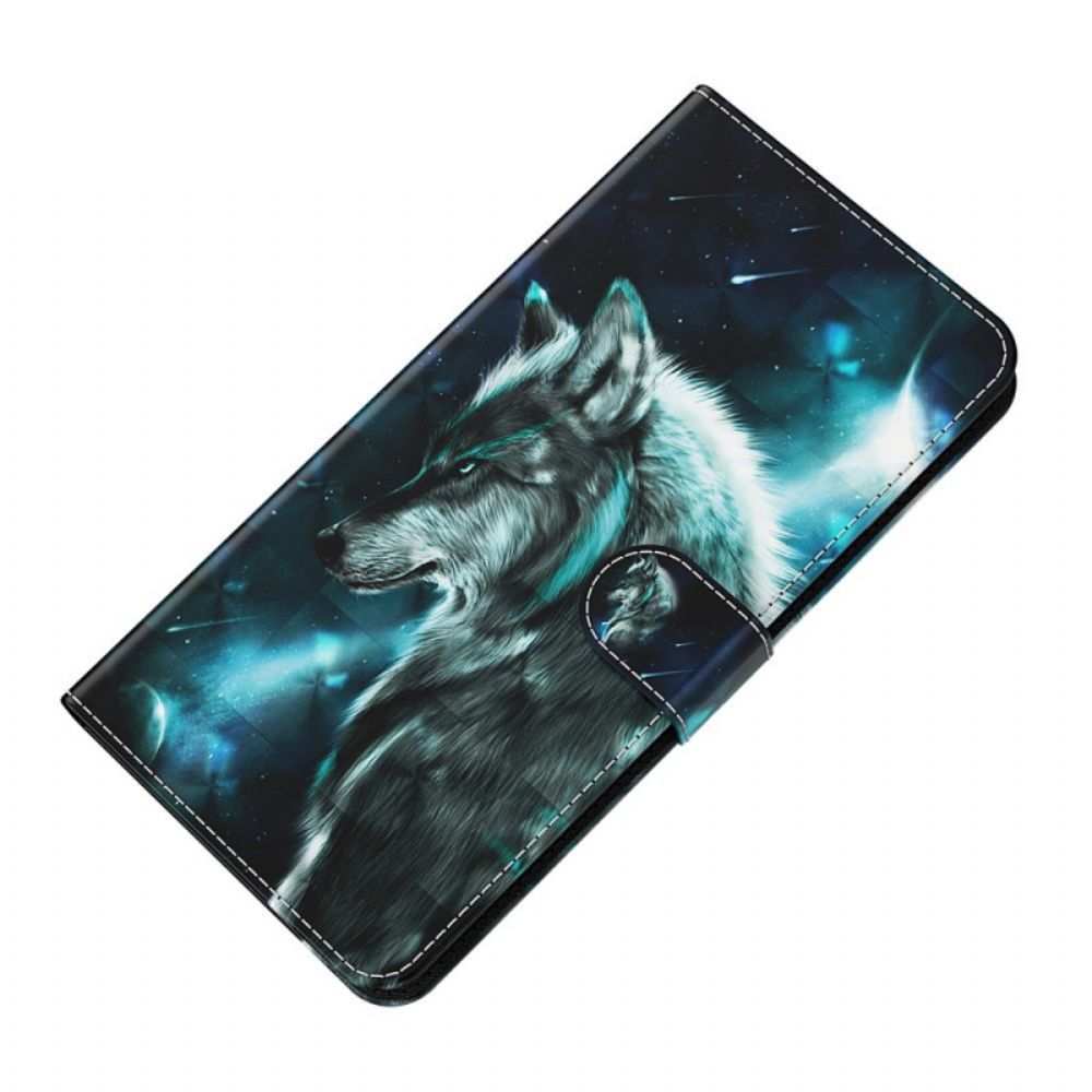 Folio-hoesje voor Xiaomi Redmi Note 11 Pro 4G / 5G Majestueuze Wolf