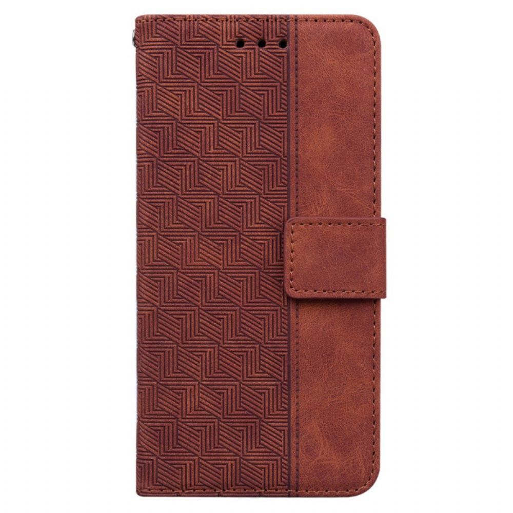 Folio-hoesje voor Xiaomi Redmi Note 11 Pro 4G / 5G Met Ketting Stringpatroon