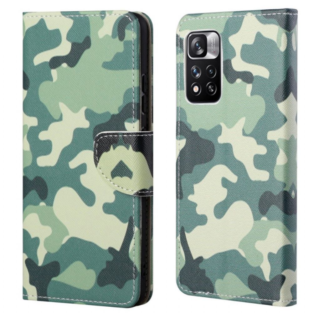 Folio-hoesje voor Xiaomi Redmi Note 11 Pro 4G / 5G Militaire Camouflage