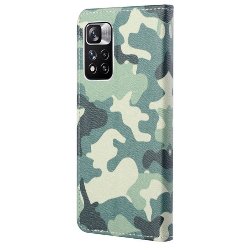 Folio-hoesje voor Xiaomi Redmi Note 11 Pro 4G / 5G Militaire Camouflage