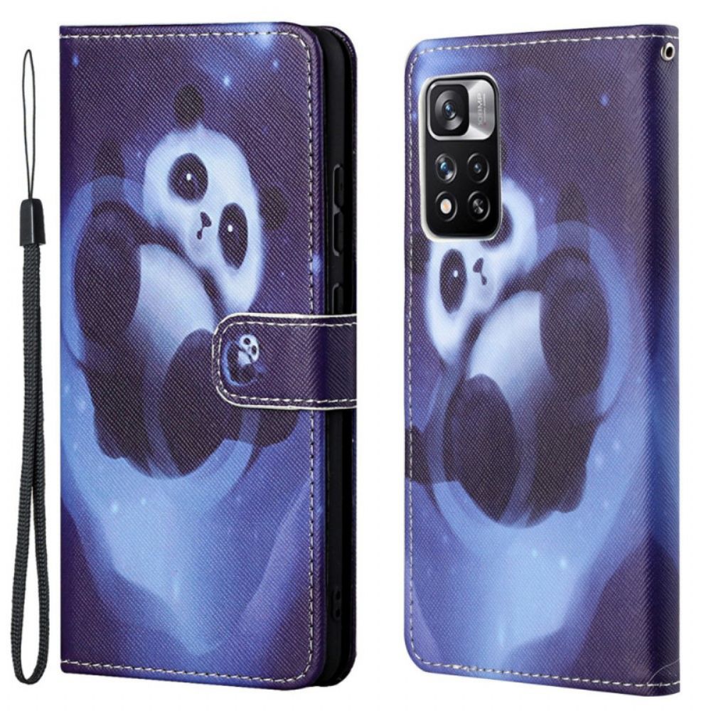 Folio-hoesje voor Xiaomi Redmi Note 11 Pro 4G / 5G Panda Ruimte