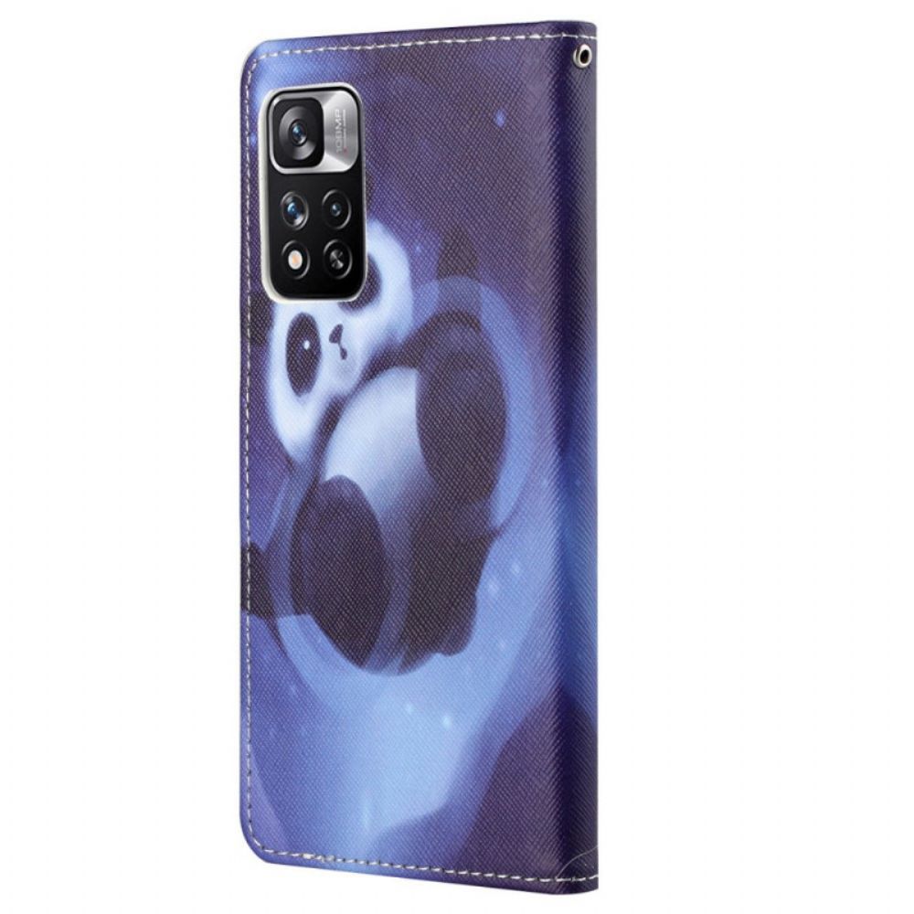 Folio-hoesje voor Xiaomi Redmi Note 11 Pro 4G / 5G Panda Ruimte