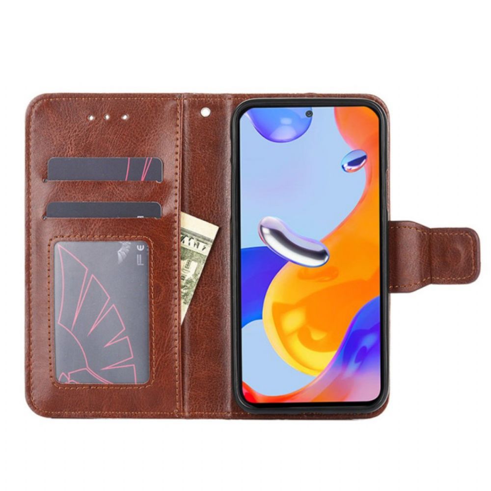 Folio-hoesje voor Xiaomi Redmi Note 11 Pro 4G / 5G Retro Kunstleer