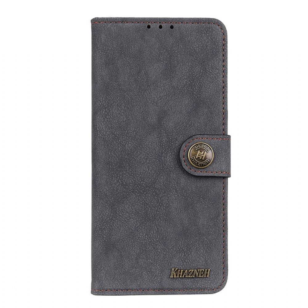 Folio-hoesje voor Xiaomi Redmi Note 11 Pro 4G / 5G Retro Split Kunstleer Khazneh