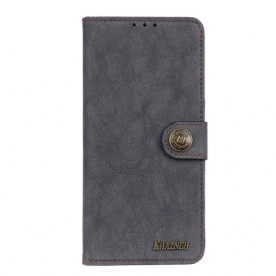 Folio-hoesje voor Xiaomi Redmi Note 11 Pro 4G / 5G Retro Split Kunstleer Khazneh