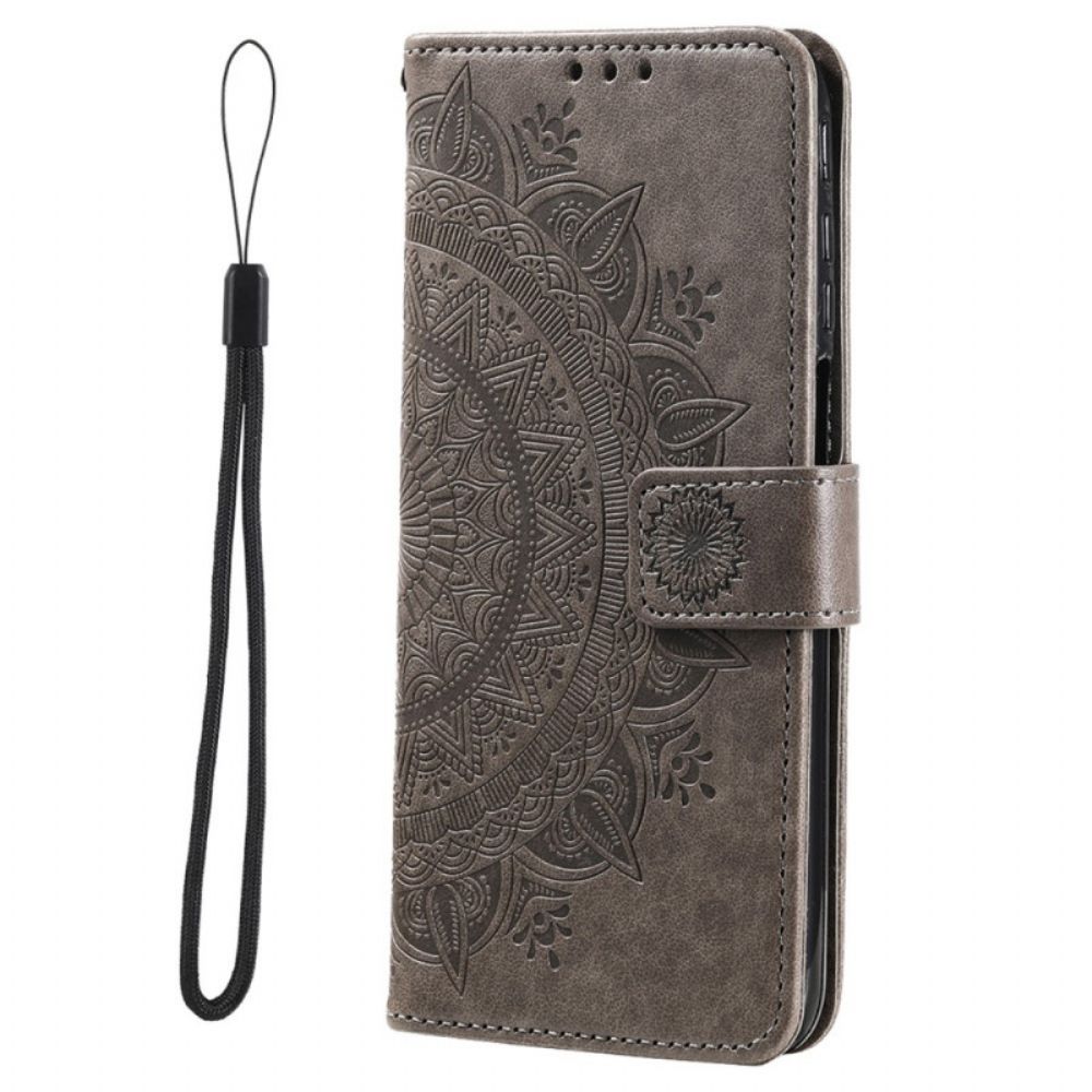 Folio-hoesje voor Xiaomi Redmi Note 11 Pro 4G / 5G Zon Mandala