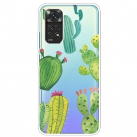 Hoesje voor Xiaomi Redmi Note 11 Pro 4G / 5G Cactus Aquarel