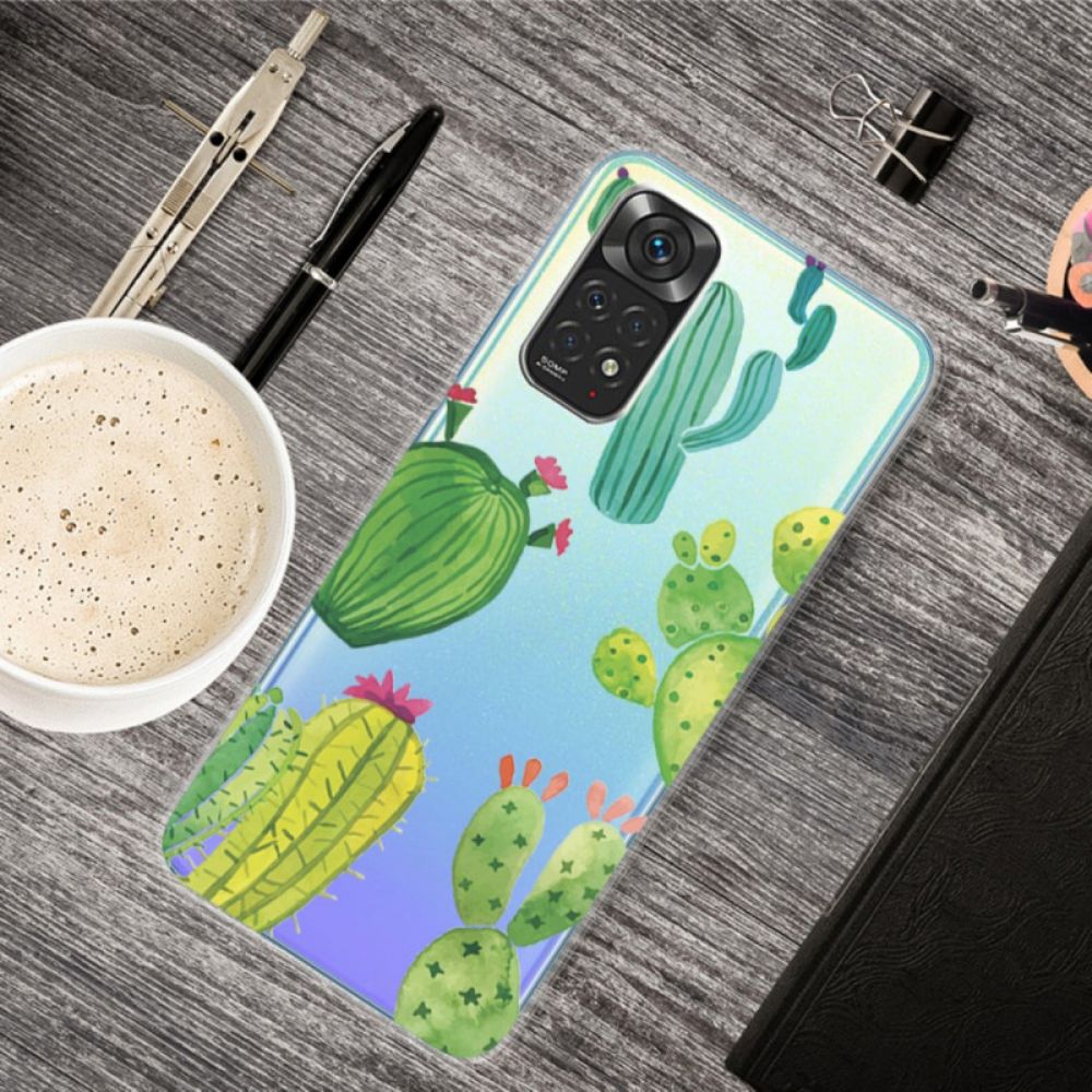 Hoesje voor Xiaomi Redmi Note 11 Pro 4G / 5G Cactus Aquarel